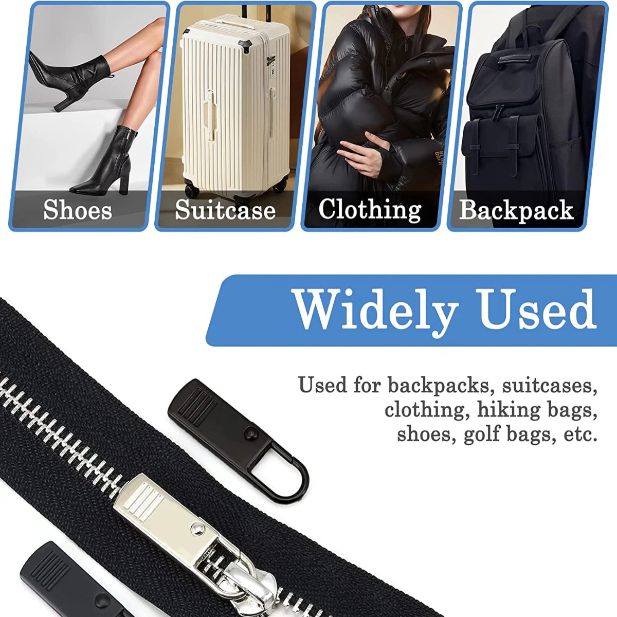 10PC Zipper Slider Puller Inst - Travel Lock Tsa Approved ulasan dan harga