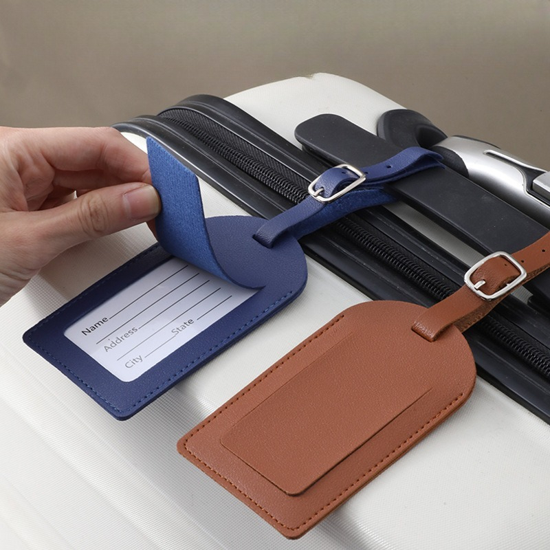 Women Men Luggage Tags PU Leat - Travel Accessories List ulasan dan harga
