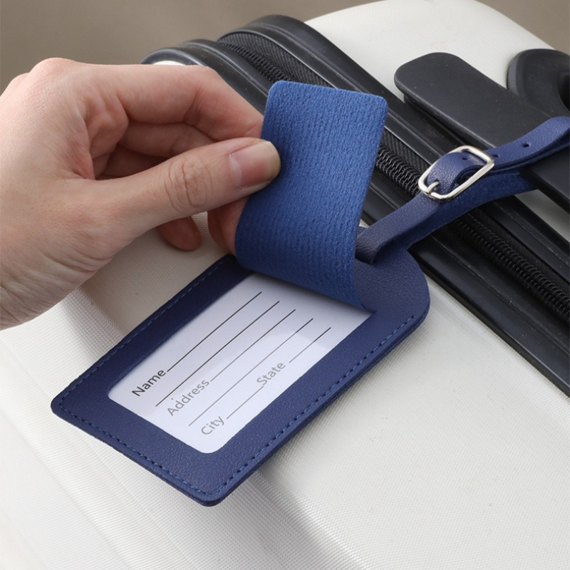 Women Men Luggage Tags PU Leat - Travel Accessories List ulasan dan harga