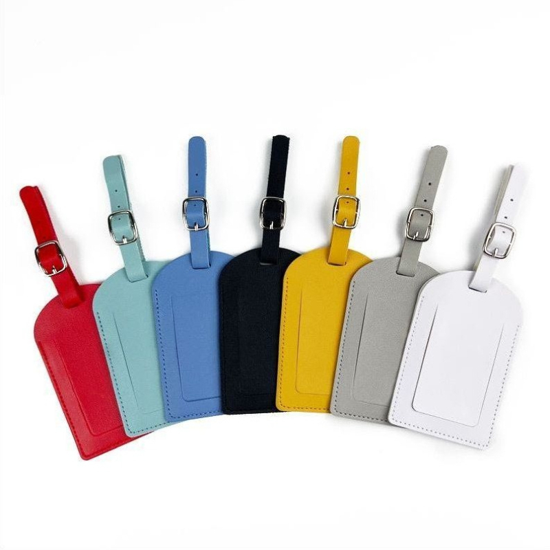 Women Men Luggage Tags PU Leat - Travel Accessories List ulasan dan harga