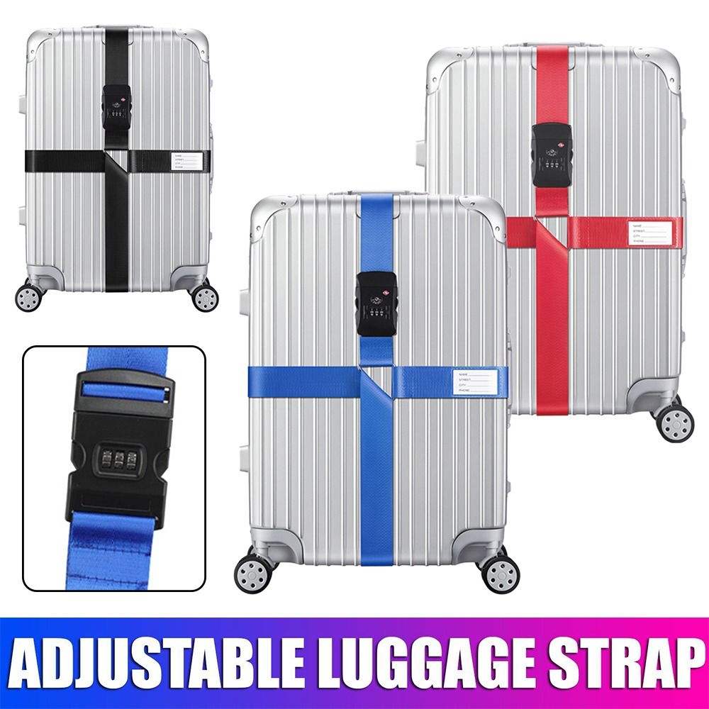 Adjustable Travel Suitcase Ban - Travel Lock Tsa Approved ulasan dan harga