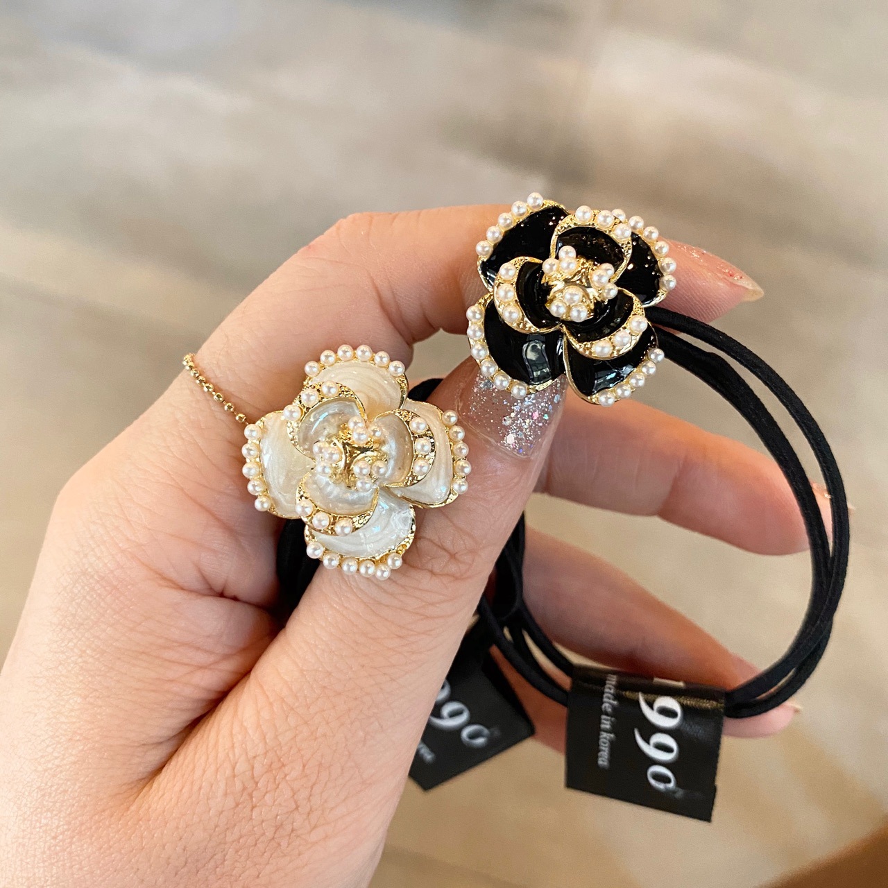 MIni Metal Flower Elastic Hair - Travel Accessories Hong Kong ulasan dan harga