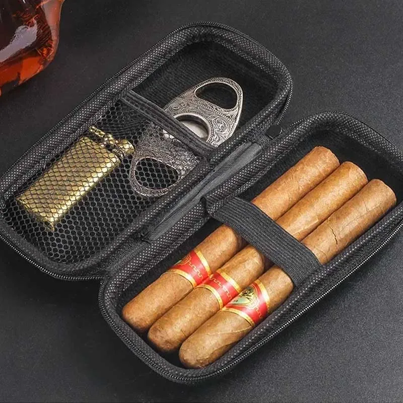 Portable Cigar Case EVA Light  - Travel Accessories Box ulasan dan harga