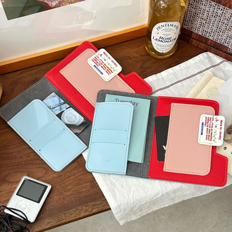 Ins Color Block Passport Holde - Travel Accessories Pouch For Women ulasan dan harga
