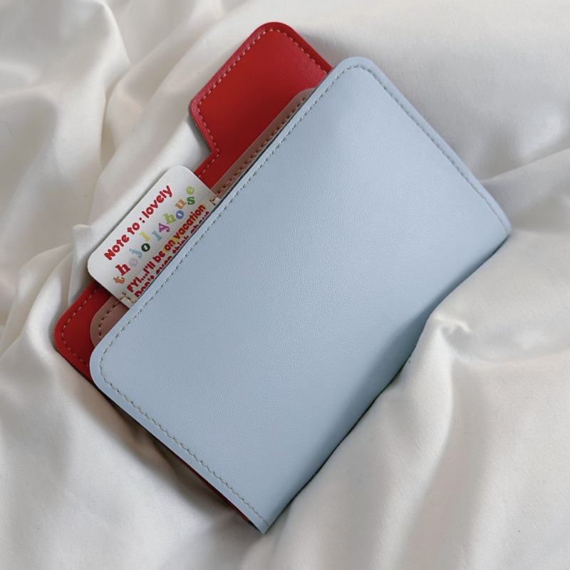 Ins Color Block Passport Holde - Travel Accessories Pouch For Women ulasan dan harga