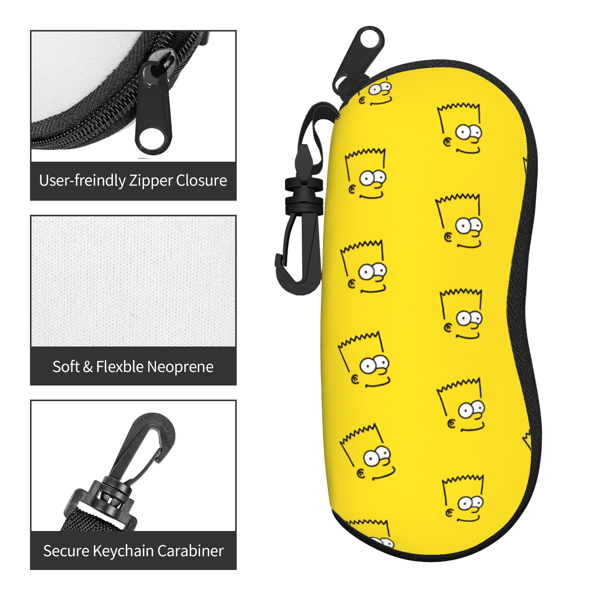 S-Simpsons Movies Glasses Case - Travel Accessories Pouch For Women ulasan dan harga