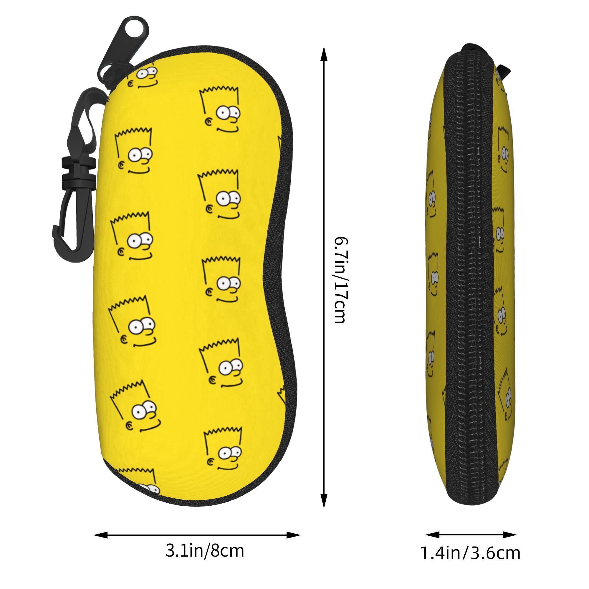 S-Simpsons Movies Glasses Case - Travel Accessories Pouch For Women ulasan dan harga