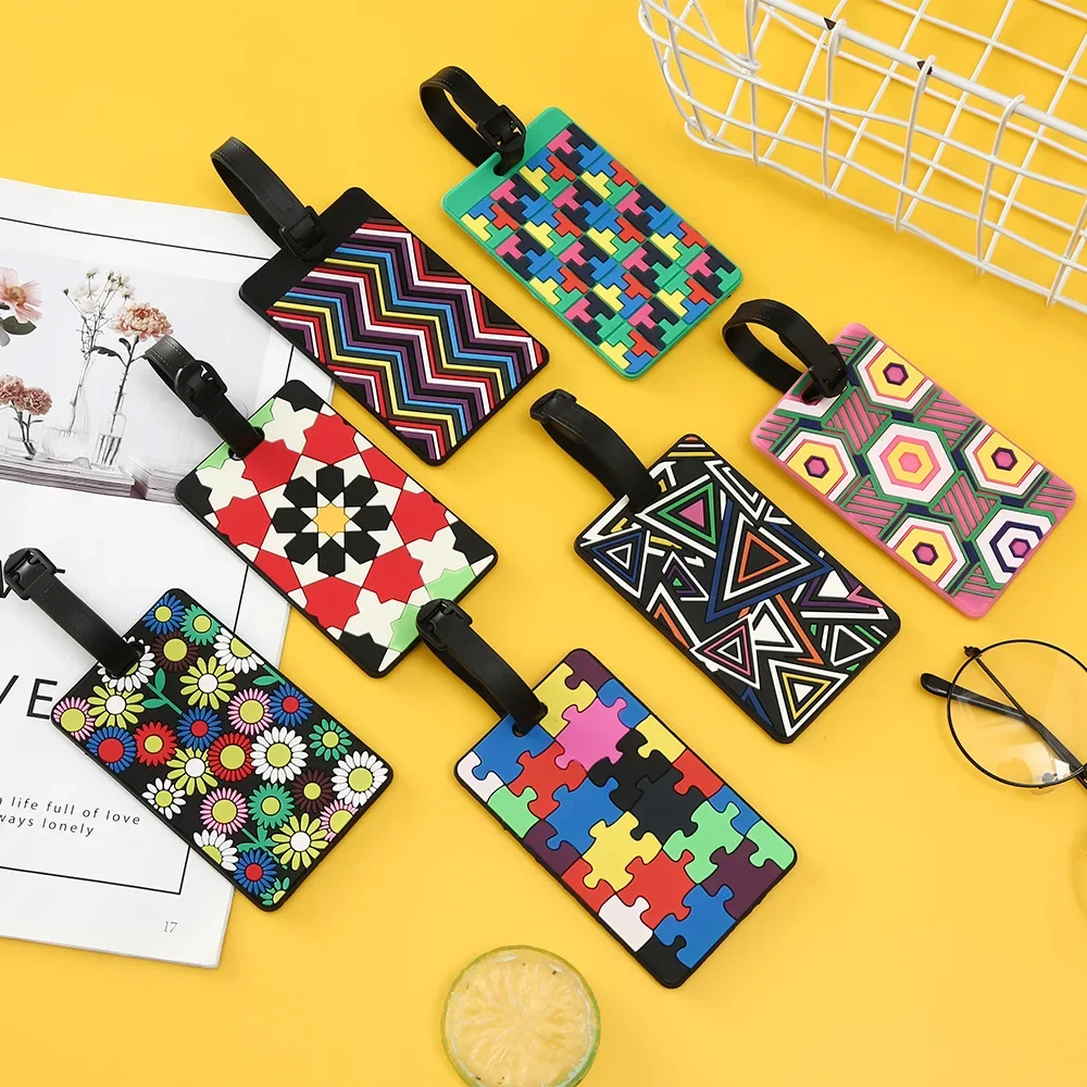 1PCS Geometric Luggage Tags Su - Travel Accessories List ulasan dan harga