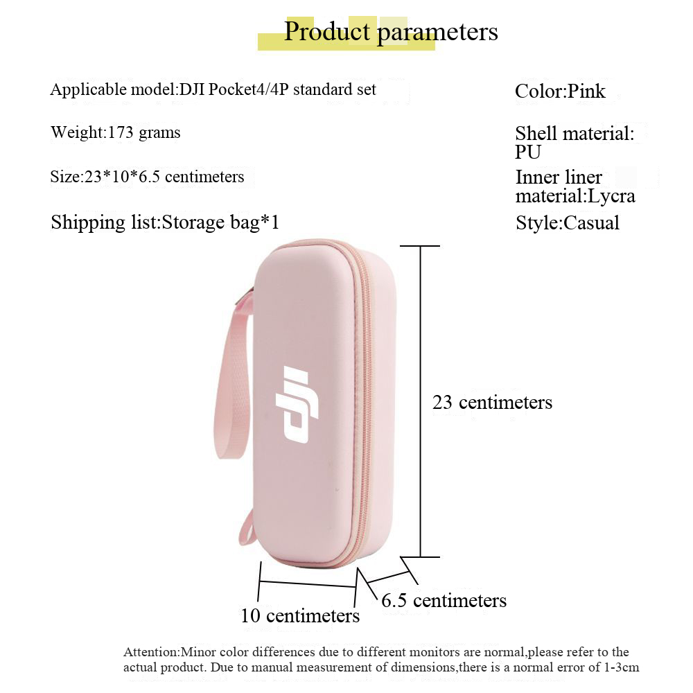 Storage Bag For DJI Pocket 4 P - Travel Accessories Box ulasan dan harga