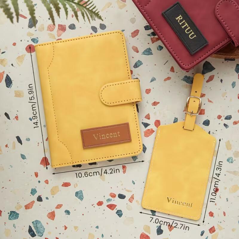 Personalized Custom Name Leath - Travel Accessories Hong Kong ulasan dan harga