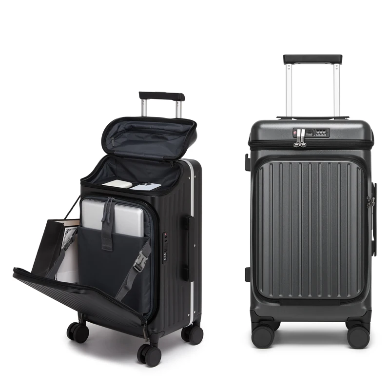 100% PC Hard Shell Luggage Fro - Travel Lock Tsa Approved ulasan dan harga