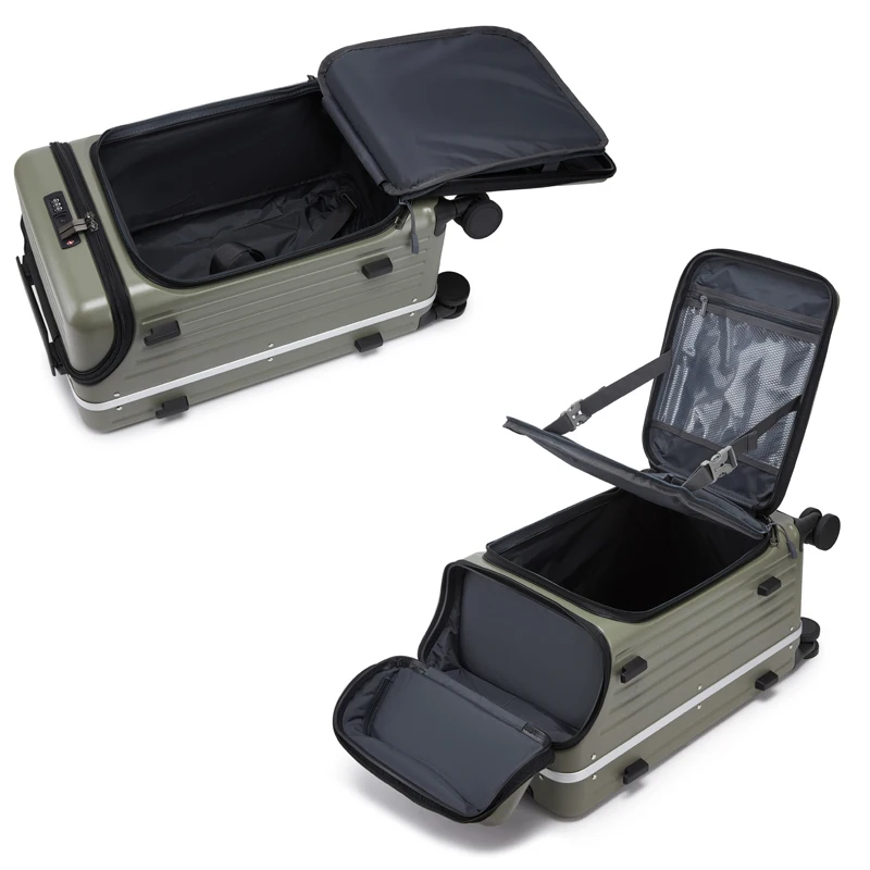 100% PC Hard Shell Luggage Fro - Travel Lock Tsa Approved ulasan dan harga