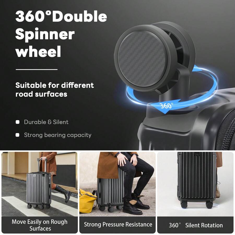 20 Inch Carry On Luggage With  - Travel Lock Tsa Approved ulasan dan harga