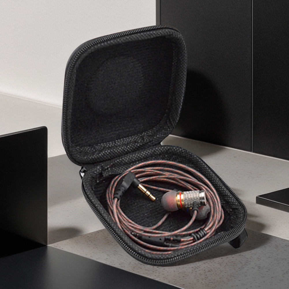 1-10PCS KZ Earphones Case PU L - Travel Accessories Box ulasan dan harga