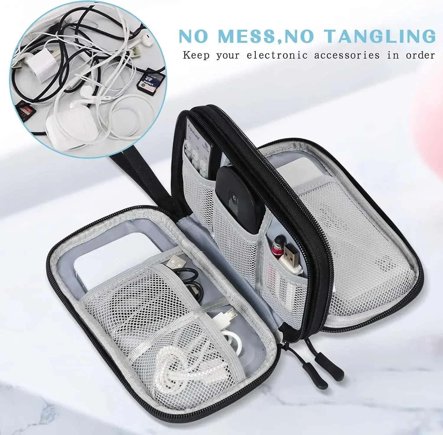 Travel Cable Bag Portable Digi - Travel Accessories Box ulasan dan harga