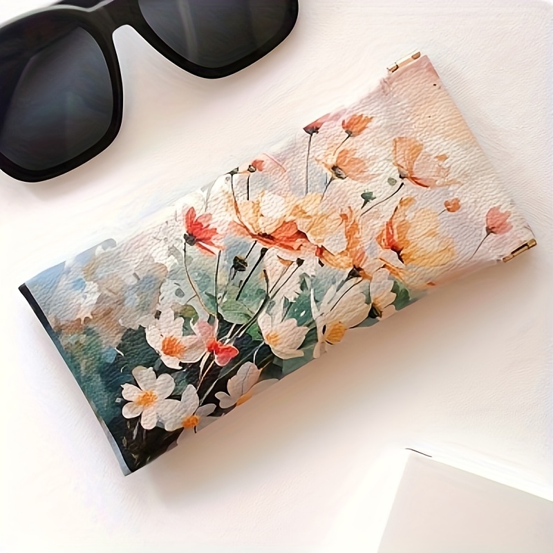 1pc Glasses Case, Faux Leather - Travel Accessories Pouch For Women ulasan dan harga
