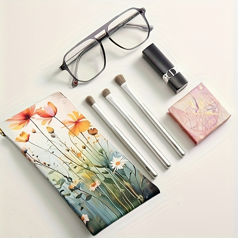 1pc Glasses Case, Faux Leather - Travel Accessories Pouch For Women ulasan dan harga