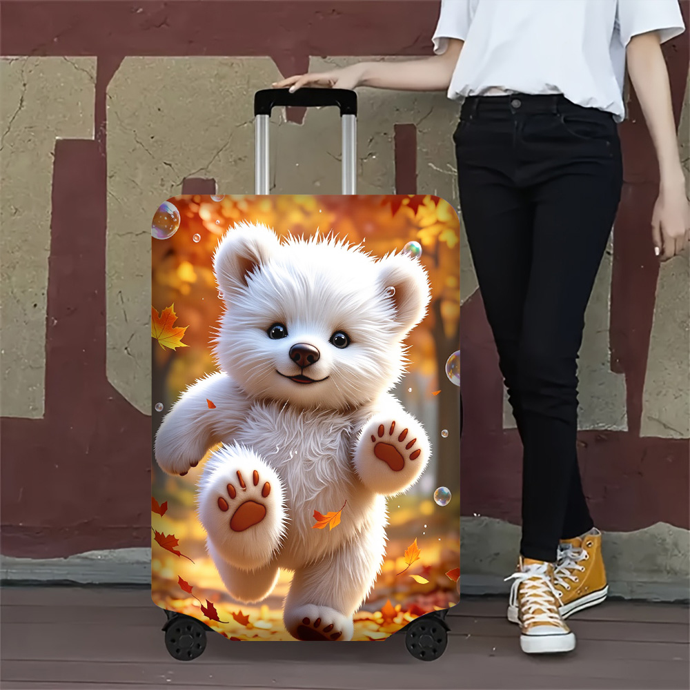 1pc Cute White Bear and Autumn - Travel Accessories List ulasan dan harga