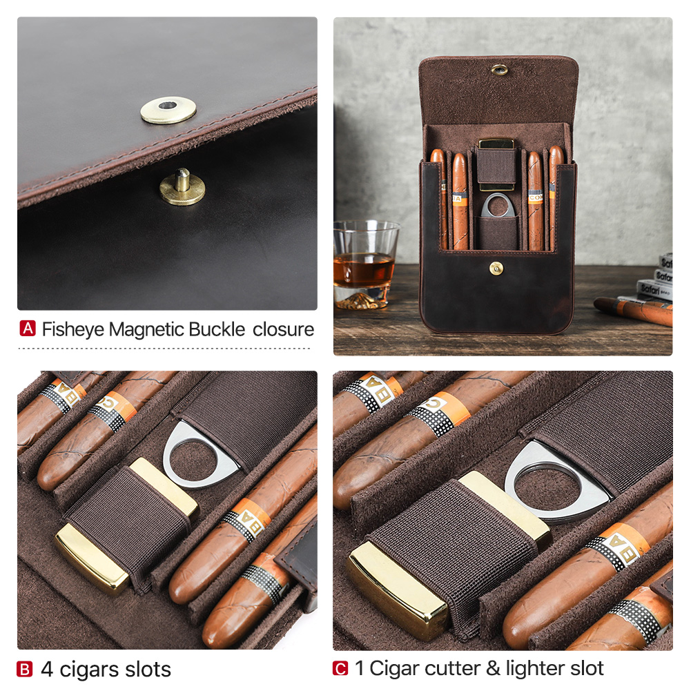 CONTACT'S FAMILY Genuine Leath - Travel Accessories Box ulasan dan harga